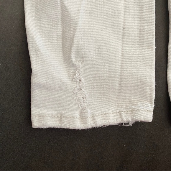 LN Joe Fresh distressed cream colour jeans SZ31/12 - Picture 7 of 10